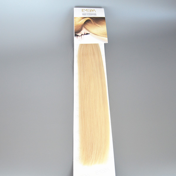 blonde color flat tip hair extensions for new year gift lp150